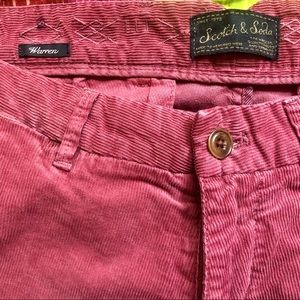 Scotch & Soda men’s corduroy pants, burgundy